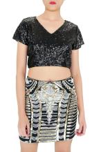 Mini Boutique Sequin Skirt