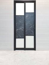 Double Open Aluminum pt pd sliding folding door