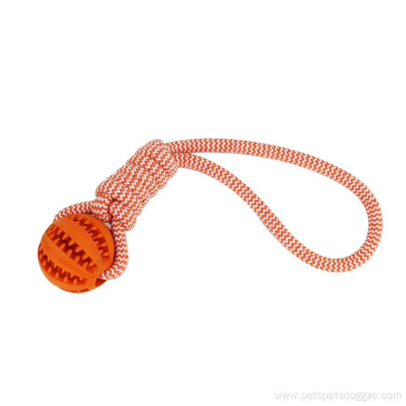 Hot Durable Rubber Cotton Rope Dog Chew Toy