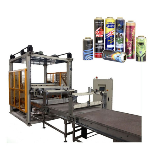 Automatic Magnetic Aerosol Tin Can Palletizer Machine