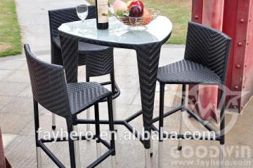 GW3006 outdoor furniture bar set outdoor rattan bar