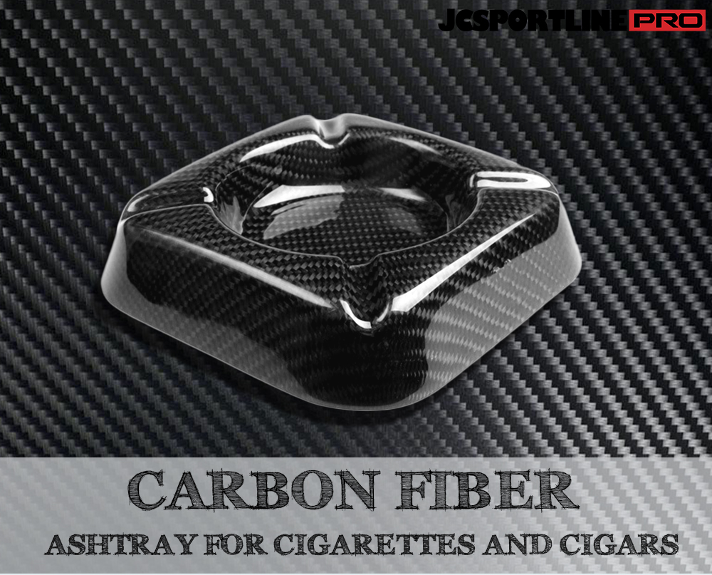 2021 Luxury Gift Accessories Dry Carbon Fiber Cigar Ashtray Pocket Square Custom Logo