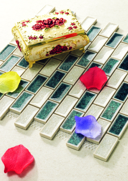 Parcos Ice Cracked porcelain mosaic tiles PCICRH018