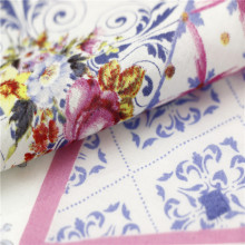 Wholesale 60*60 Flower Printed 100% Cotton Pakistan Faisalabad Lawn Fabric for Clothes