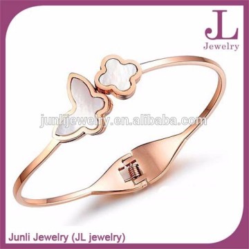 Fresh Water Shell Fashion Bangle Bracelet Fake Gold Bangle