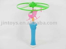 Plastic Toy, Pull Line Flying Saucer &amp; Plane