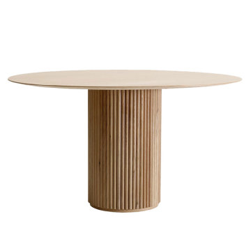 Modern Minimalist Furniture Round Solid Wood Dining Table