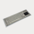 Teclado de metal resistente con almohadilla táctil