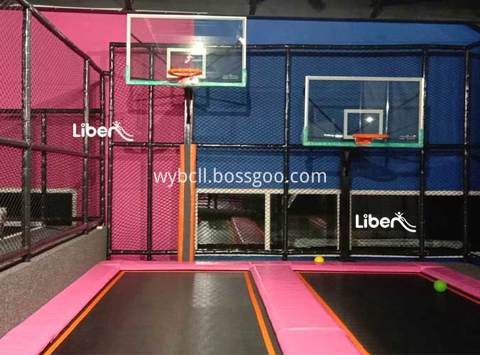 trampoline indoor with Ninja Course