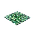 Colorless glass mosaic tiles