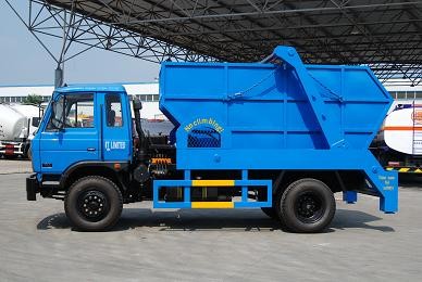 Hot sell 4x2 5CBM 10CBM Capacity 5tons 10tons 12tons Swing arm container garbage truck