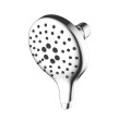 6 spray 5 inch adjustable high pressure top shower head with full chrome finish