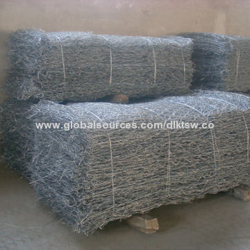Gabion Box and Mattress with Steel Rods Inserted and Single Mesh Panel