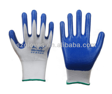 white poly cotton working glove