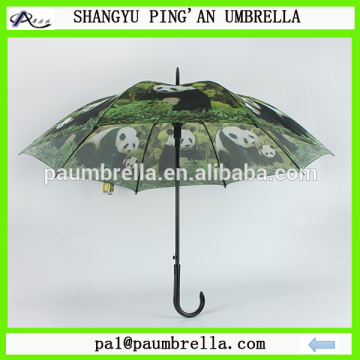 Straight rain walking stick promotional picture printing golf umbrella