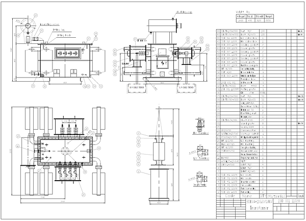 800kva transformer drawing