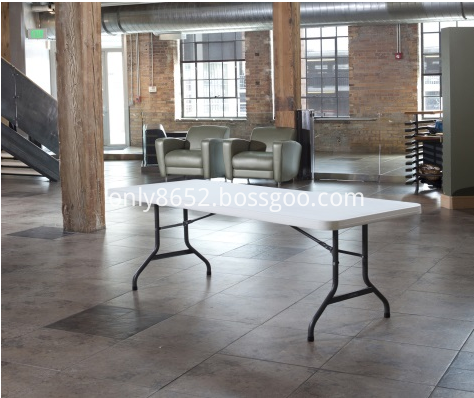 6 FT COMMERCIAL PLASTIC FOLDING BANQUET TABLES