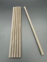 Fully biodegradable coffee grounds straw