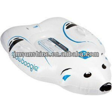 Venta caliente Animal Asientos dobles de nieve inflable Sled