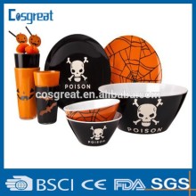 Hollyween melamine dinnerware set
