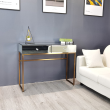 glass top vanity table with drawers vanity set