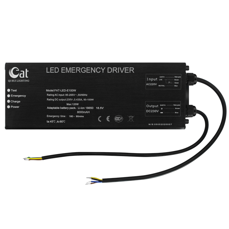 100W وحدة الطوارئ LED الطاقة الكاملة