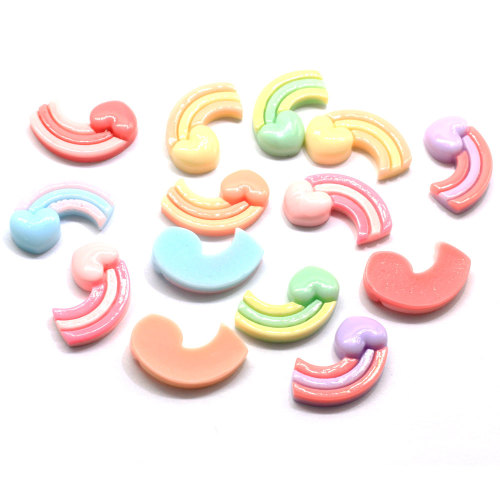 Ciondoli per perline in resina flatback a cuore popolare Kawaii per decorazioni artigianali fatte a mano Accessori per giocattoli per telefono Perline