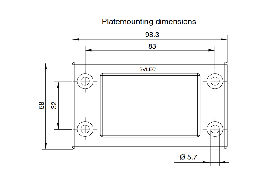 Stright Cable Entry Frame