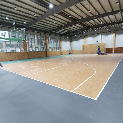 Piso esportivo de basquete em PVC econômico Alite Indoor
