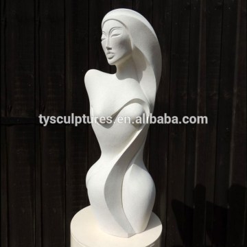 Stone handmade abstract woman sculpture charming woman nude lady statue