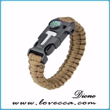 wholesale high quality 550 paracord cord bracelet with plastic buckles
