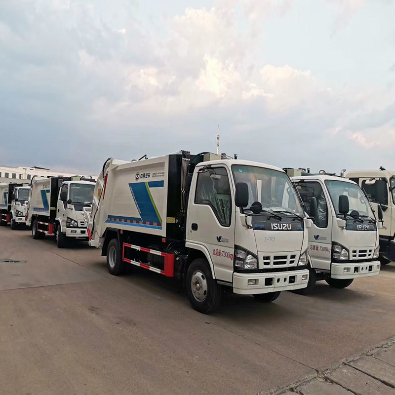 Camión de basura del compactador de Isuzu (5) ISUZU Compactor Garbage Truck (5)