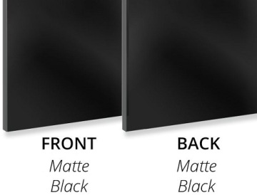 Aluminium composite panel 3MM Matte Black/Matte Black