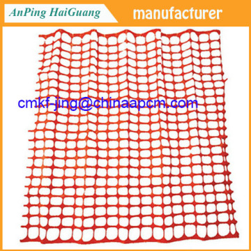 warning security plastic mesh , plastic barrier fence mesh