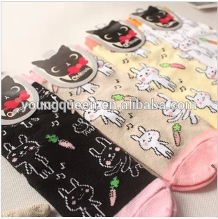 HW134 socks wholesale children bunny carrot girls' cotton socks