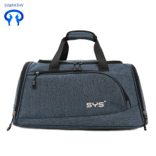 Waterproof shoes with a denim gym bag