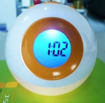 Music Digital Table Clocks, Colorful Light Clock, Led Light Flashing In Seven Colors
