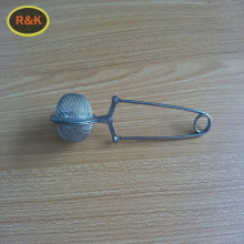 press-down mesh ball tea strainer with handle