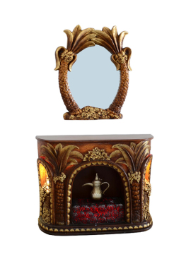 Indoor Resin Decorative Fireplace,Interior Decoration Electric Fireplace,Home Decor Fire Flame Fireplace with LED light