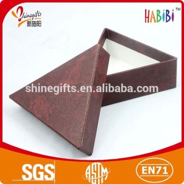 novelty custom cardboard triangle box
