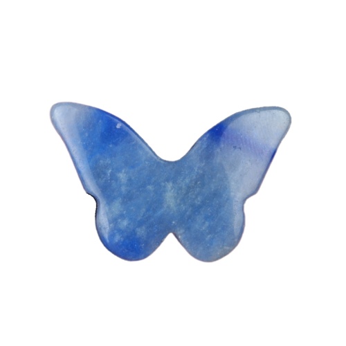 Gemstone 20x30mm Butterfly Flat Pendant Natural Stone Crystal Butterfly Charm Pendant for DIY Jewelry Making Home Decoration