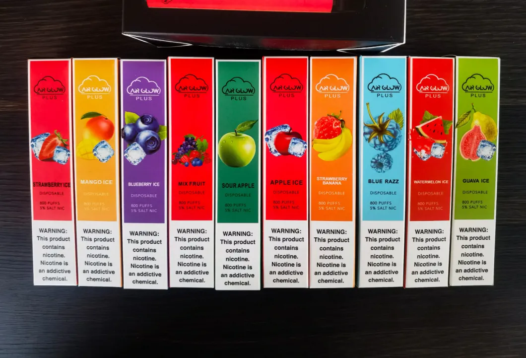 Air Glow Plus Portable and Disposable Cold Smoke Vape Pen - Strawberry Banana Flavor