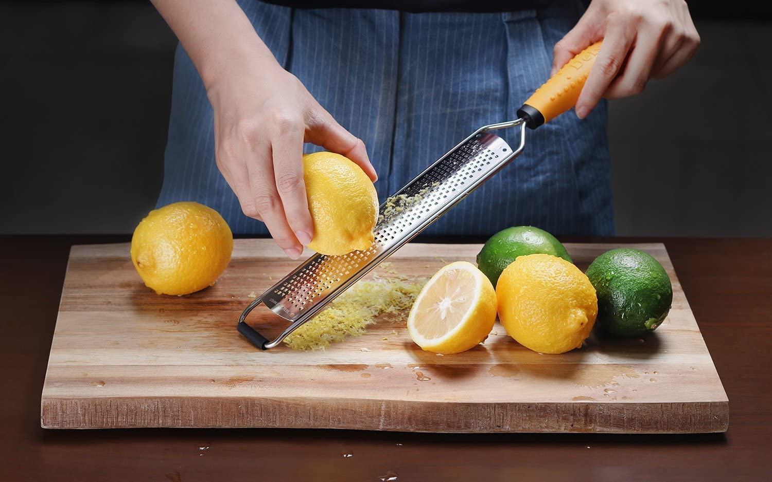 Citrus Zester & Cheese Grater Parmesan Cheese Lemon, Zester Grater, Chocolate, Vegetables, Fruits Razor Stainless Steel