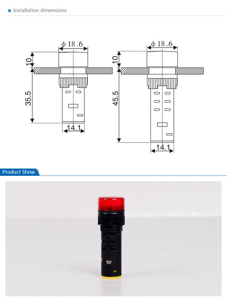 Led Signal Light (Indicator Lamp, Push Button Switch)