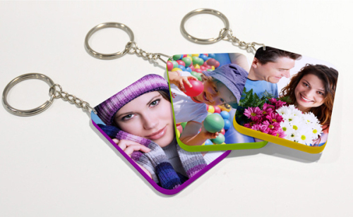 Personalized polymer Sublimation Keychain