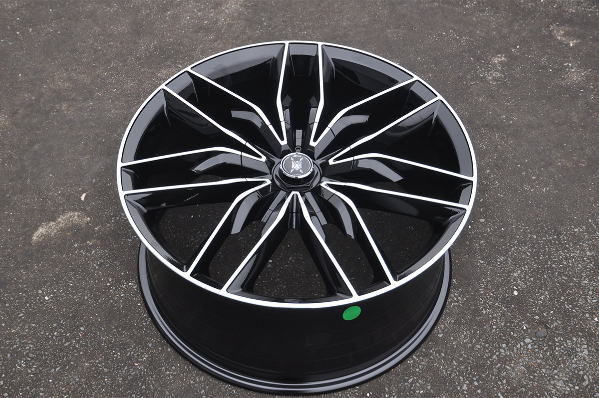 Professional factory direct sale black 20 inch 40 ET alloy wheels for cycle with 5 holes