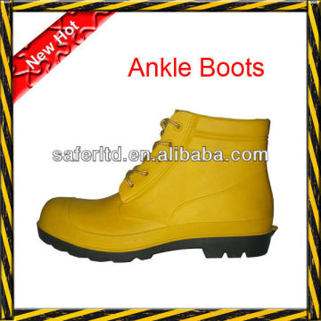 Yellow safety pvc gum boots