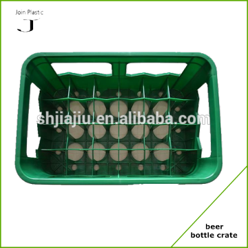 Rectangular green plastic beer boxes supplier