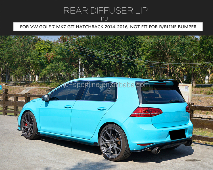 GOLF 7 Rear Diffuser for VW GOLF 7 MK7 GTI/R Hatchback 14-17 GTI Clubsport Style