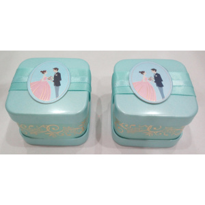 Bule Wedding Candy Tin Can